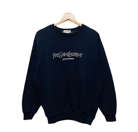 ysl mens sweatshirt|saint laurent sweatshirt vintage.